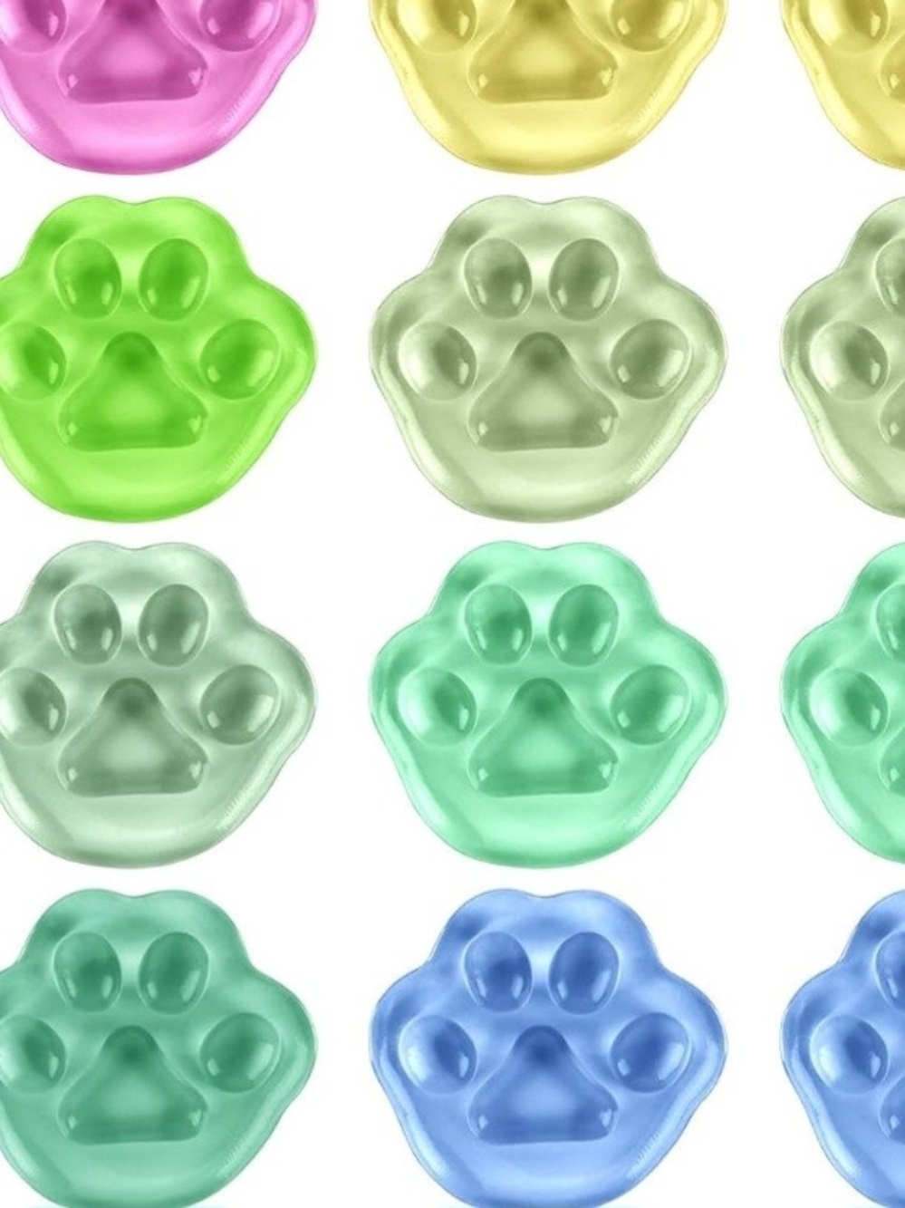 Paw Shaped Squishy Stress Relief Multicolors Available